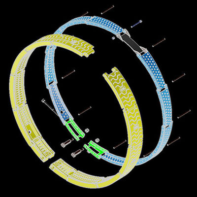 Dispositif de bandes d'appartements de course pour les roues résistantes remises en état de véhicules de preuve de balle